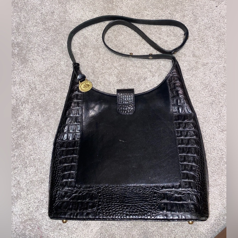 Black Leather Brahmin